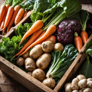 Mobile Meals Veggie Box Medium filled with fresh seasonal vegetables from Goodies4All, supporting Fish Hoek Mobile Meals.